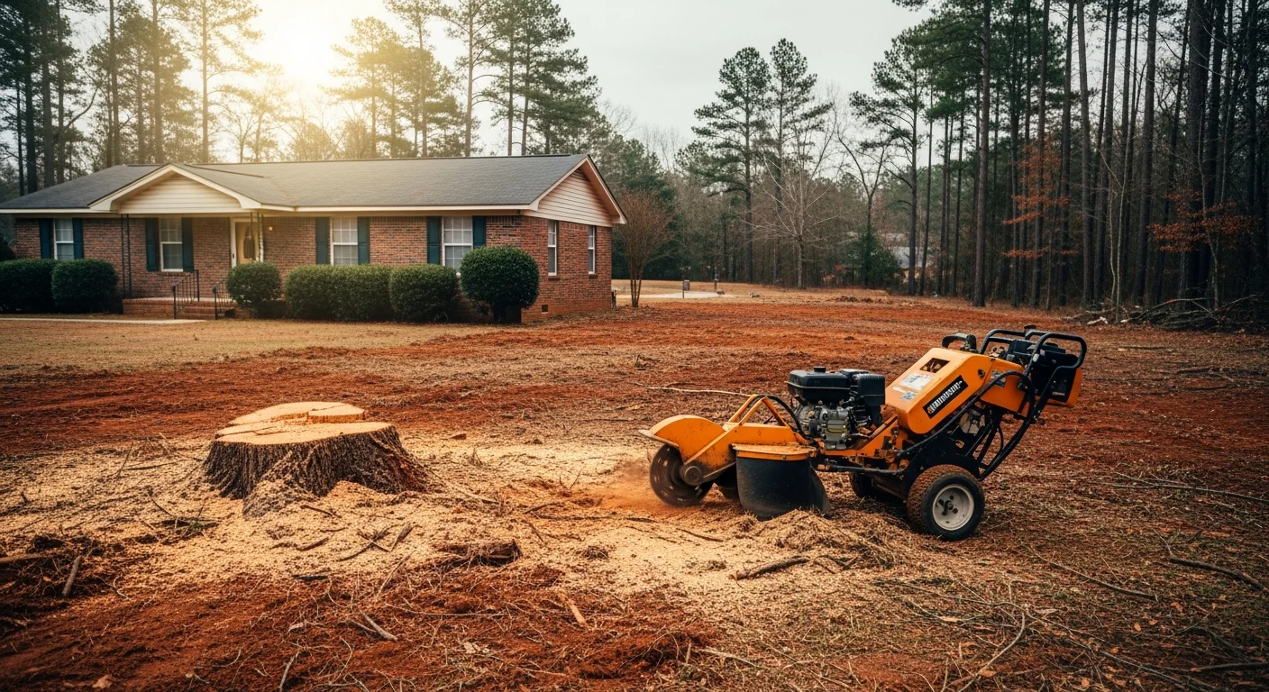 Professional arborist performing tree removal in Huntsville Alabama