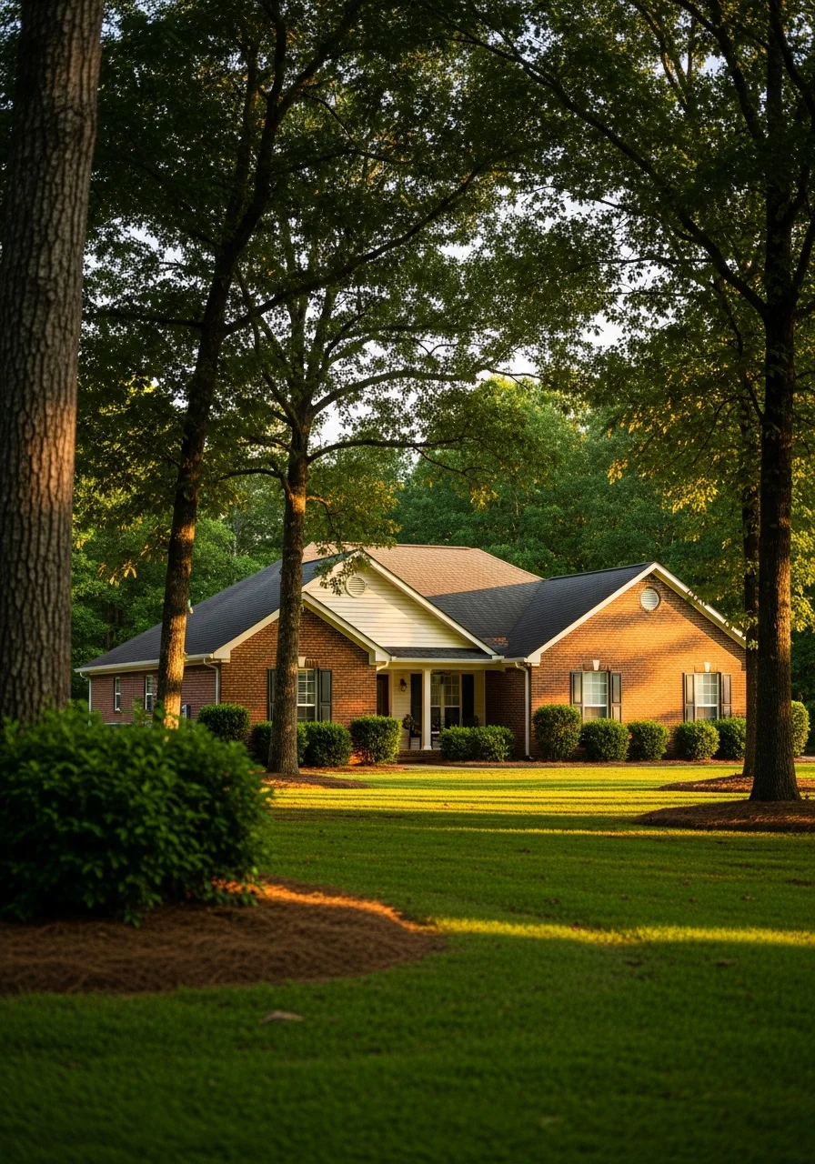 Lacey Spring home exterior showing single-family residence on larger property with natural landscape surroundings.